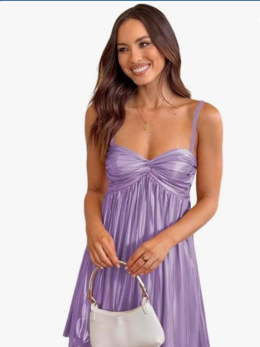 Sweatheart Pleated Satin Hoco Mini Dress